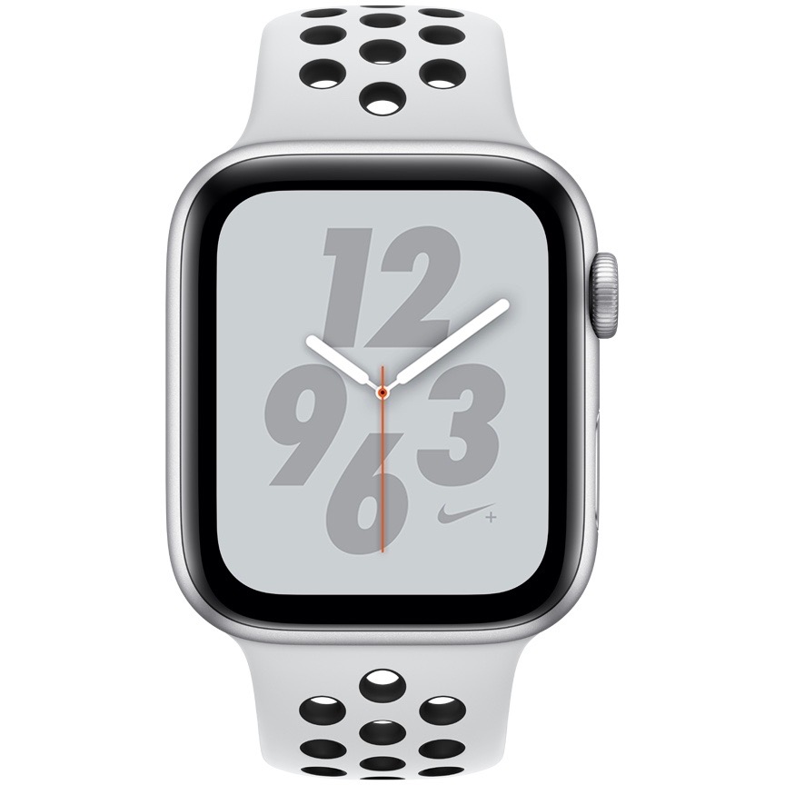 Apple Watch Nike+ Series 4 GPS, 44mm Silver Aluminum Case with Pure Platinum/Black Nike Sport Band $350